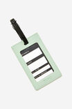 Off The Grid Luggage Tag, HANDS OFF/ SMOKE GREEN - alternate image 2