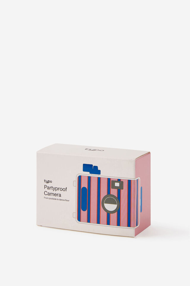 Partyproof Underwater Camera, SUMMER STRIPE / PINK
