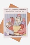Funny Birthday Card, LCN NIC SPONGEBOB CELEBRATING YOUR BIRTHDAY - alternate image 1
