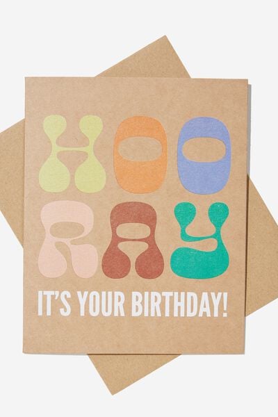 Nice Birthday Card, HOORAY IT S YOUR BIRTHDAY
