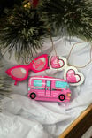 Collab Resin Christmas Ornament, LCN MAT BARBIE CAMPERVAN - alternate image 2