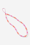 Carried Away Phone Charm Strap, STARS/ PINK POP - alternate image 1