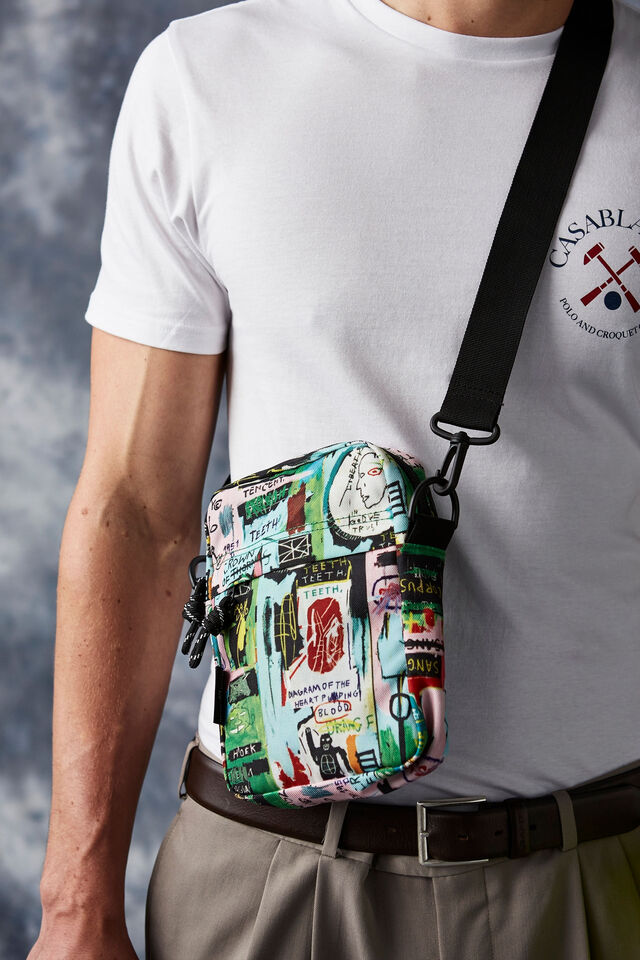 Basquiat Urban Cross Body Bag, LCN BSQ YARDAGE/ MULTI