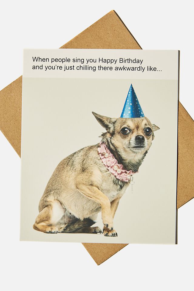 Funny Birthday Card, WHEN YOU SIT THERE AWKWARDLY MEME!