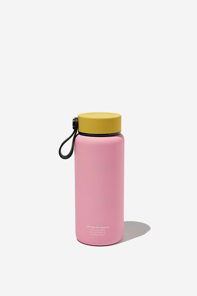 On The Move Metal Drink Bottle 350Ml, ROSA POWDER BEESWAX