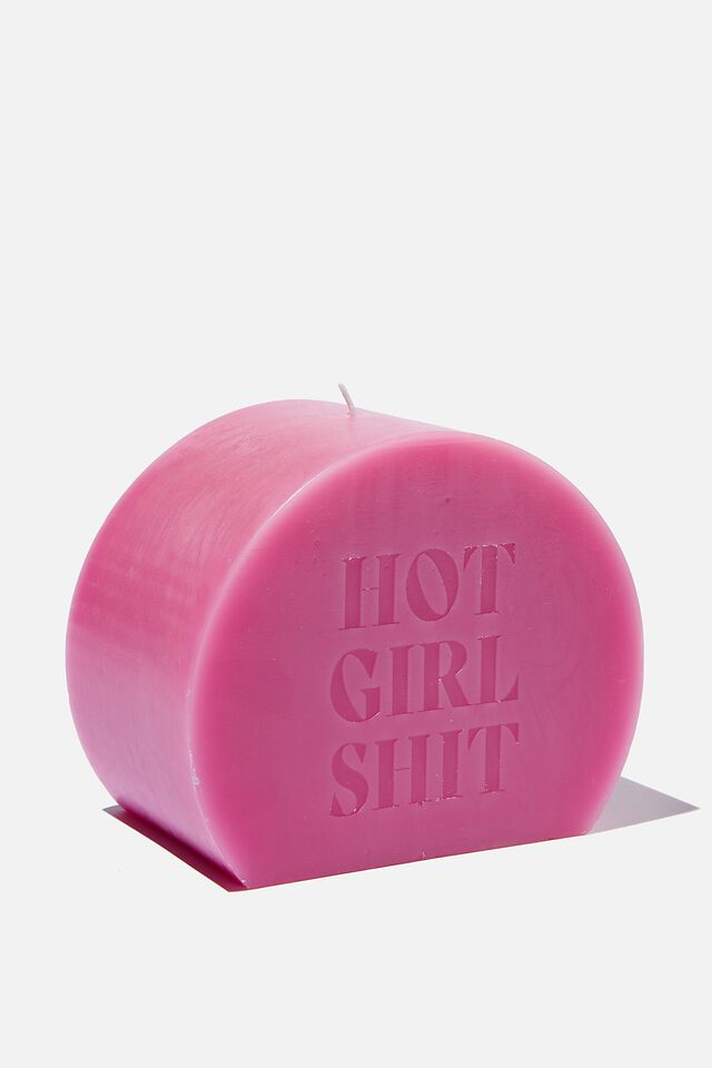 Shaped Candle, HOT PINK HOT GIRL SHIT!