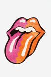 Rolling Stones Floor Rug, LCN BRA ROLLING STONES TONGUE PINK ORANGE - alternate image 3
