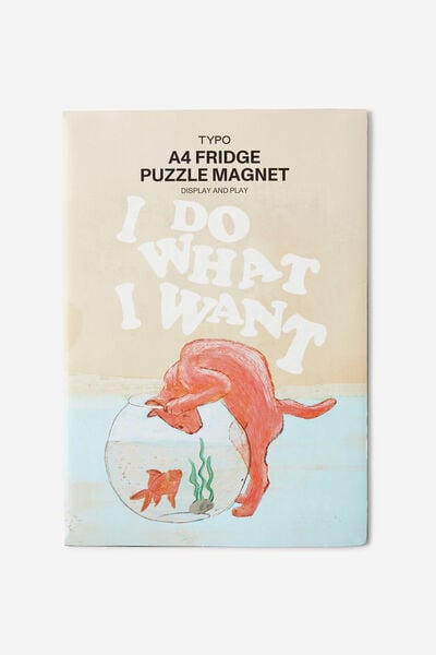 A4 Fridge Puzzle Magnet, I DO WHAT I WANT