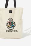 Harry Potter Stitched Up Tote, LCN WB HP HOGWARTS NATURAL - alternate image 3