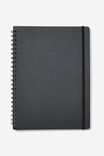 A4 Everyday Notebook, BLACK DEBOSSED - alternate image 1
