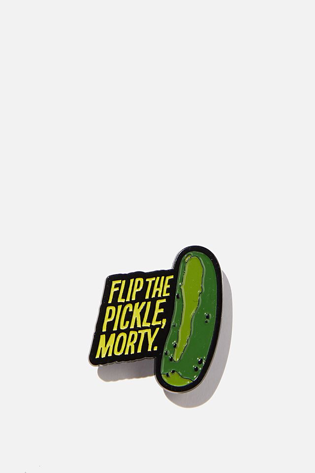 Rick & Morty Enamel Badge, LCN CNW RM RICK AND MORTY FLIP THE PICKLE