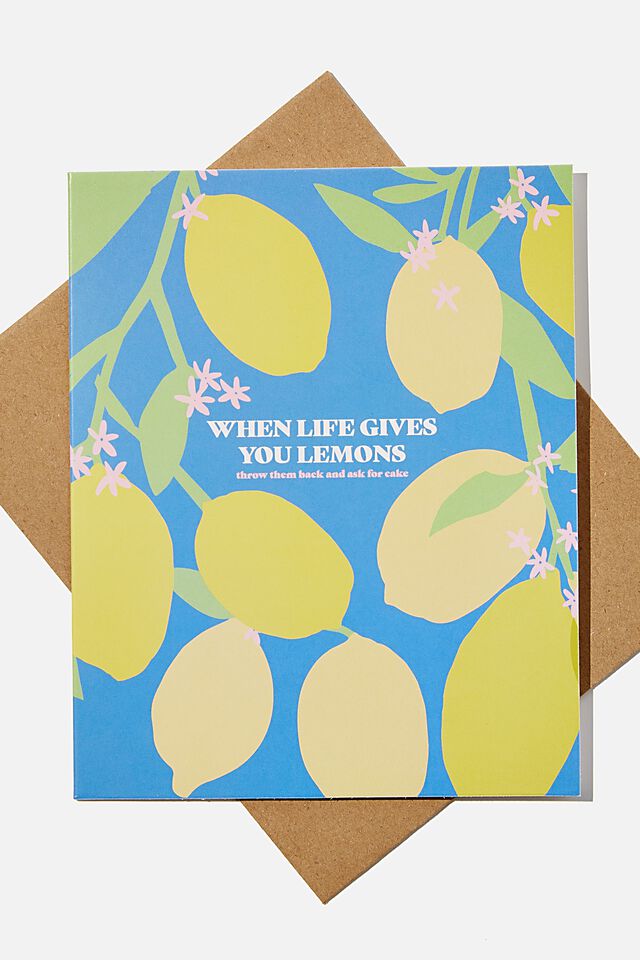 Funny Birthday Card, LIFE GIVES YOU LEMONS