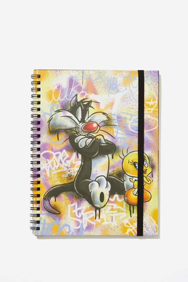 Looney Tunes A5 Spinout Notebook, LCN WB LT SYLVESTER AND TWEETY