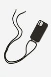Cross Body Phone Case Iphone 12/ 12 Pro, BLACK - alternate image 1