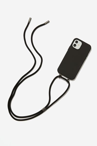 Cross Body Phone Case Iphone 12/ 12 Pro, BLACK