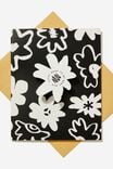 LULU FLORAL BLACK AND WHITE