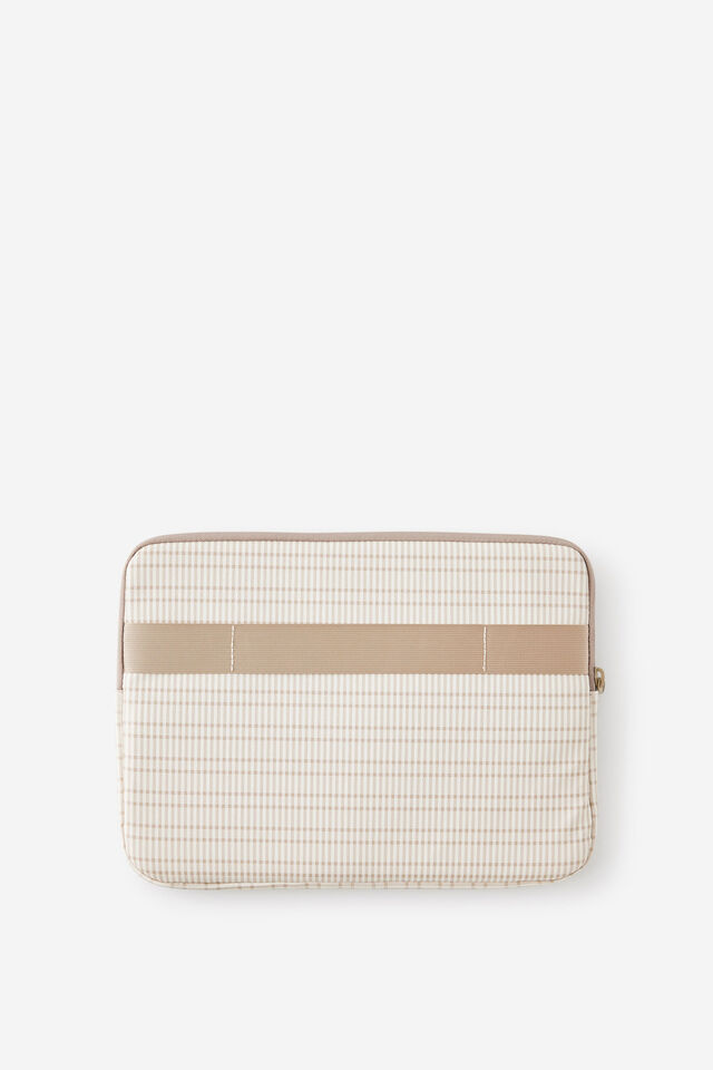 Pro 14 Inch Laptop Case, TAN CHECK