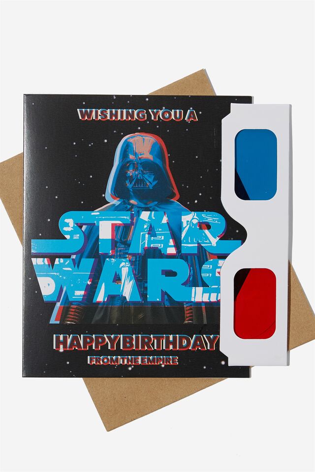 Star Wars Premium Funny Birthday Card, LCN LU STAR WARS THE EMPIRE 3D
