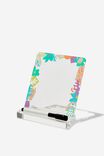 Acrylic Memo Stand, ABSTRACT FLORAL BORDER - alternate image 3