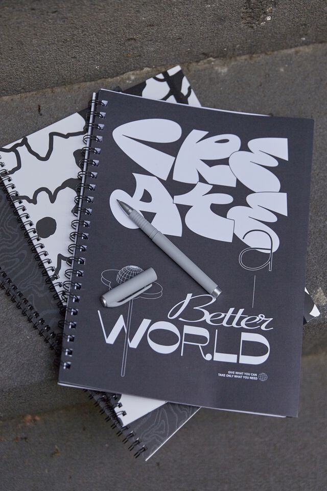 A4 Campus Notebook, CREATE A BETTER WORLD