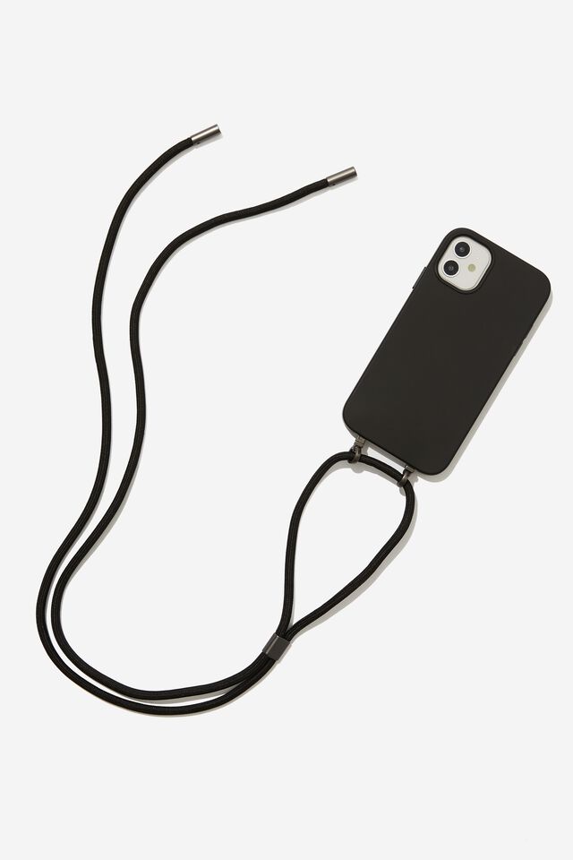 Cross Body Phone Case Iphone 11, BLACK