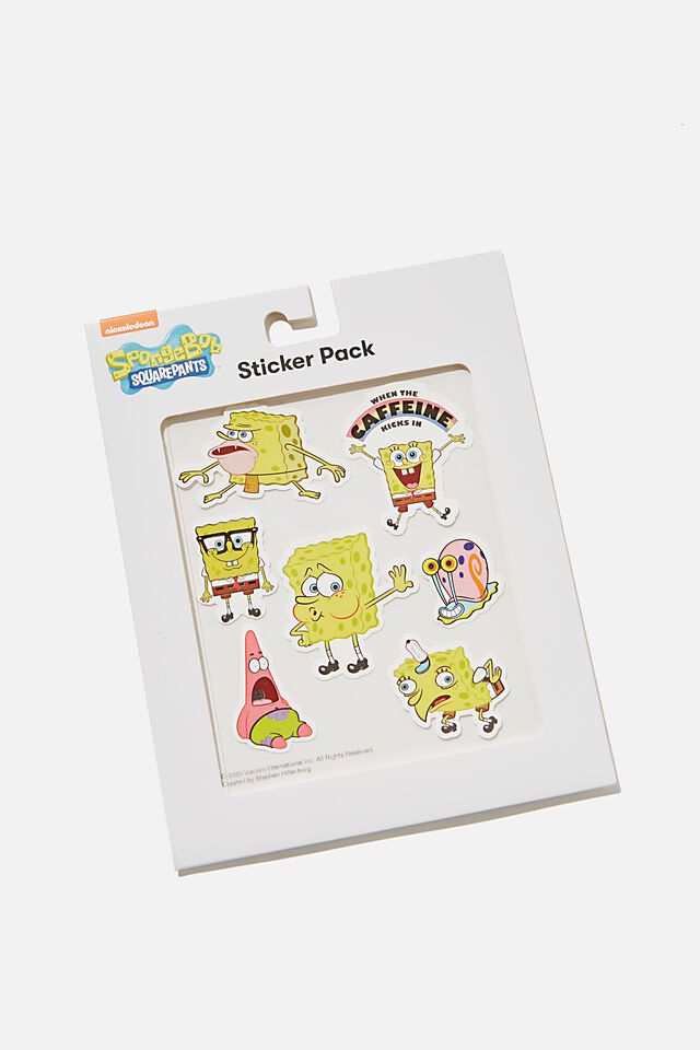SpongeBob SquarePants Sticker Pack, LCN NIC SPONGEBOB