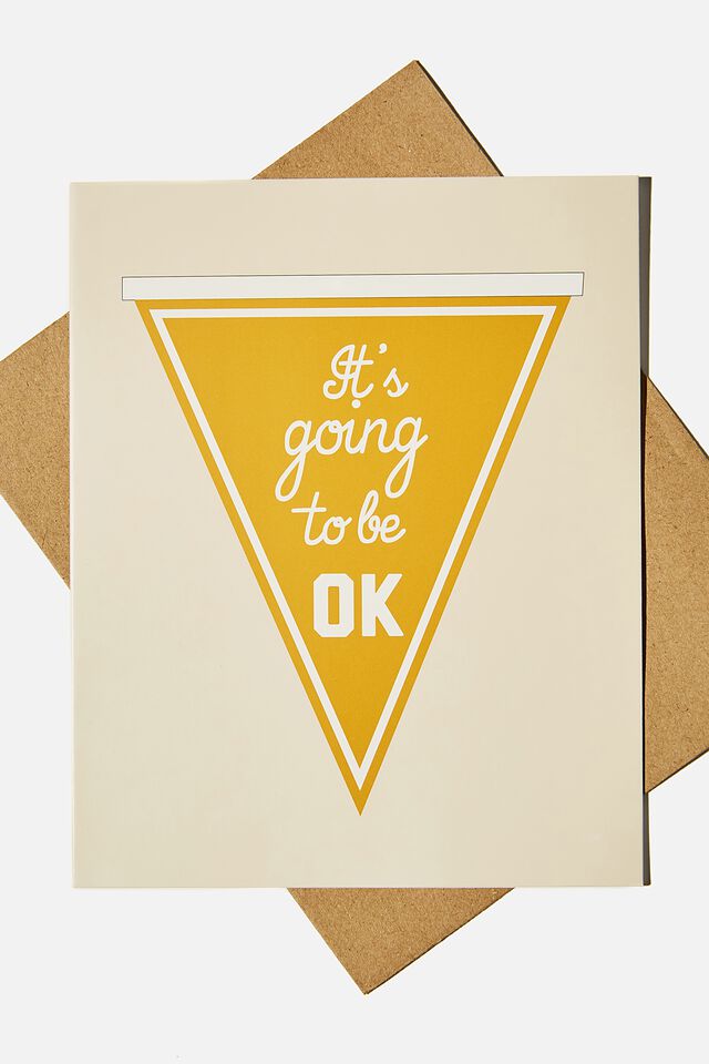 Sympathy Card, ITS GOING TO BE OKAY PENNANT