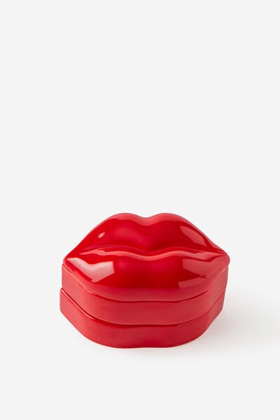 Shaped Stacking Trinket Tray, LIPS