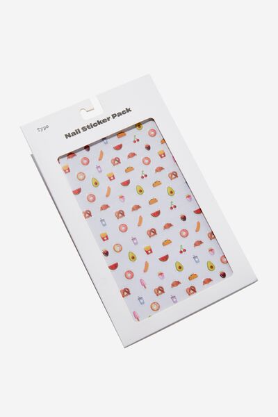 Nail Sticker Pack, FOOD ICONS