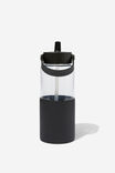 Premium Big Sipper Drink Bottle, BLACK POLKA - alternate image 1