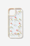 Snap On Protective Phone Case Iphone 13/14, TRAPPED MICRO FLOWER / BALLET BLUSH - alternate image 1