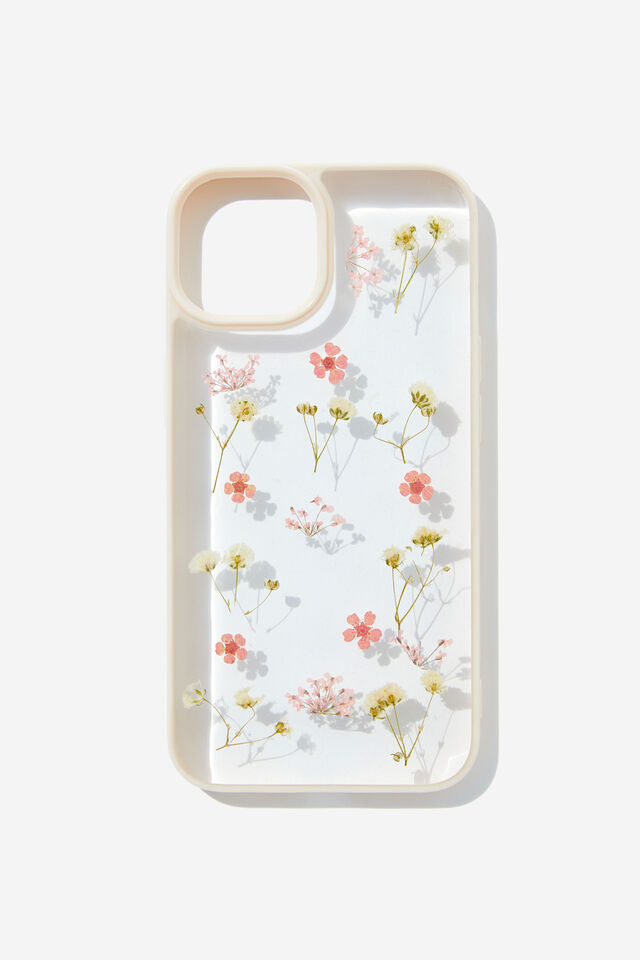 Snap On Protective Phone Case Iphone 13/14, TRAPPED MICRO FLOWER / BALLET BLUSH