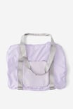 Foldable Holdall Duffle Bag, LAVENDER HAZE - alternate image 3