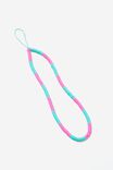 Carried Away Phone Charm Strap, SIZZLE PINK / MINTY SKIES - alternate image 1
