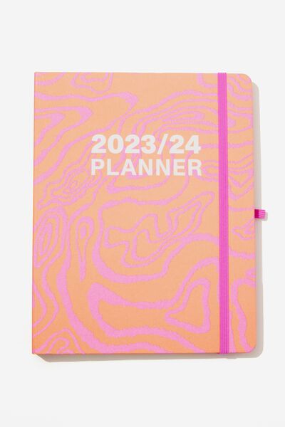 Mid Year Planner 2023/24, TOPOGRAPH APRICOT