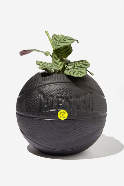 Shaped Basketball Planter, BLACK TALENTED BUT LAZY