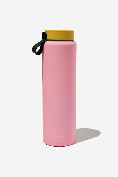 On The Move Metal Drink Bottle 1L, ROSA POWDER BEESWAX