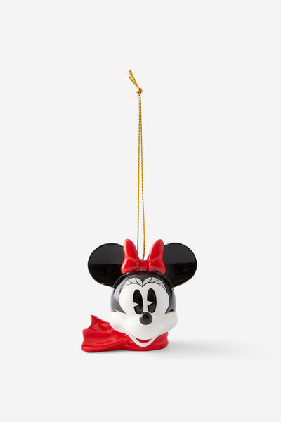 Collab Resin Christmas Ornament, LCN DIS MINNIE MOUSE SCARF