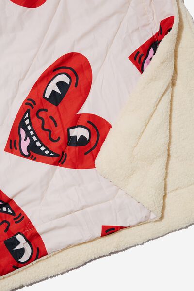 Collab Bed In A Bag, LCN KEI KEITH HARING HEART YARDAGE