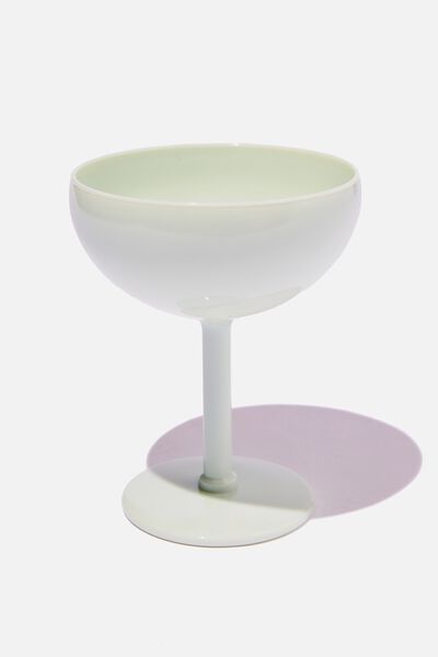 Cocktail Glass, SOLID SPRING MINT
