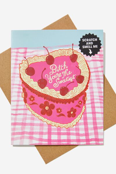 Premium Funny Birthday Card, YOU RE THE SWEETEST CAKE!