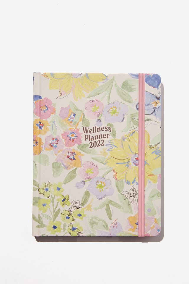2022 Small Weekly Wellness Planner, HANDCRAFTED FLORAL