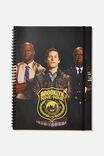 A4 Brooklyn Nine-Nine Spinout Notebook Recycled, LCN UNI BR FOLDED ARMS - alternate image 1