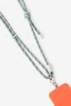 Lanyard Crossbody Strap, TYPO GREEN/RIVER GUM - example image 2