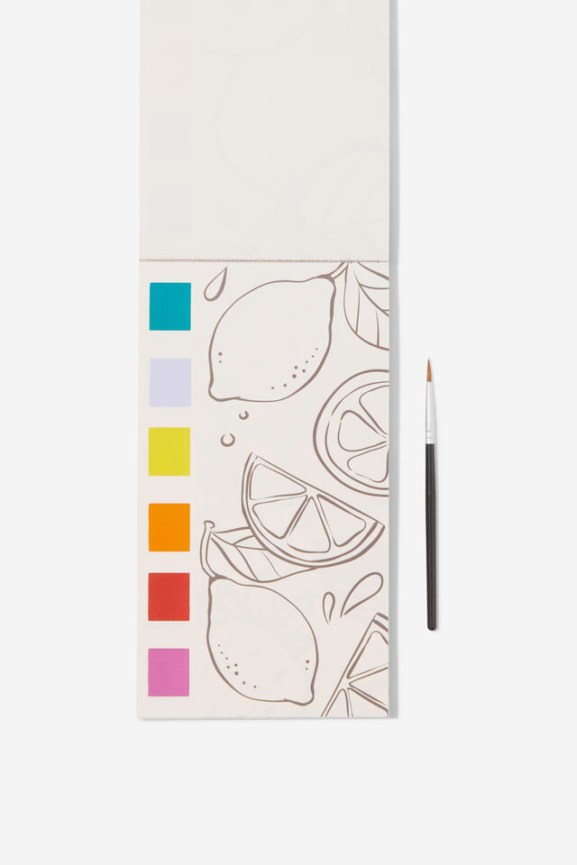 Mini Watercolour Paint Pad, FRESH FRUITS