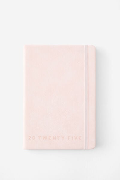 2025 A5 Weekly Buffalo Diary, BALLET BLUSH