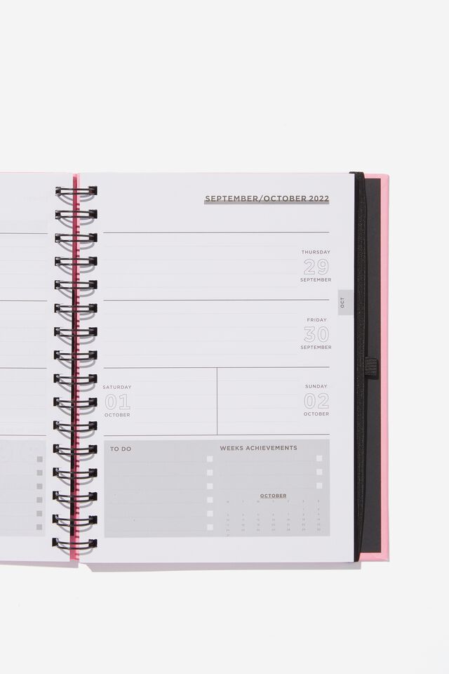 Student Planner 2022 23, PINK PURPLE JUST GO WITH THE FLOW