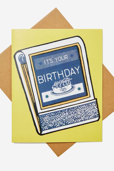 Premium Nice Birthday Card, IT S YOUR BIRTHDAY FIRE UP POP UP