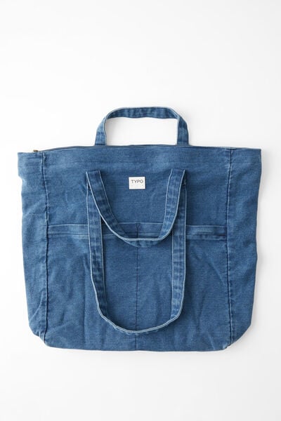 Wellness Tote Bag, BLUE DENIM 2.0