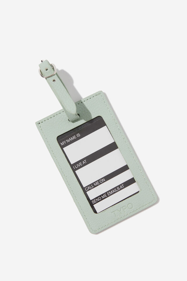 Off The Grid Luggage Tag, HOLIDAY QUEEN/ SMOKE GREEN